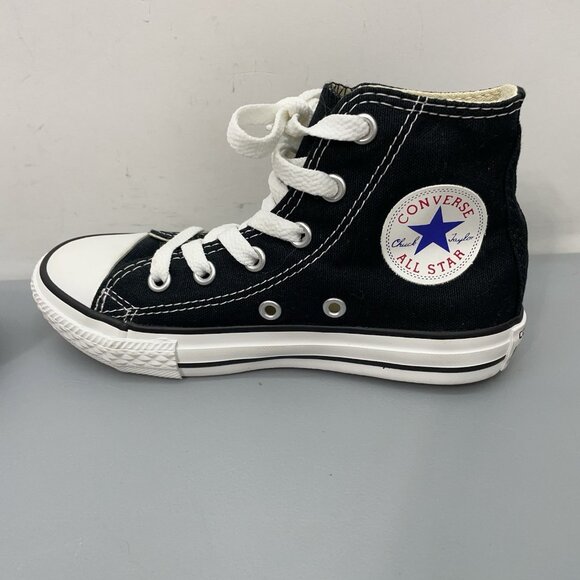 Converse Chuck Taylor All Star Sneakers Shoes Canvas Black Kids Youth 12 - Picture 9 of 11